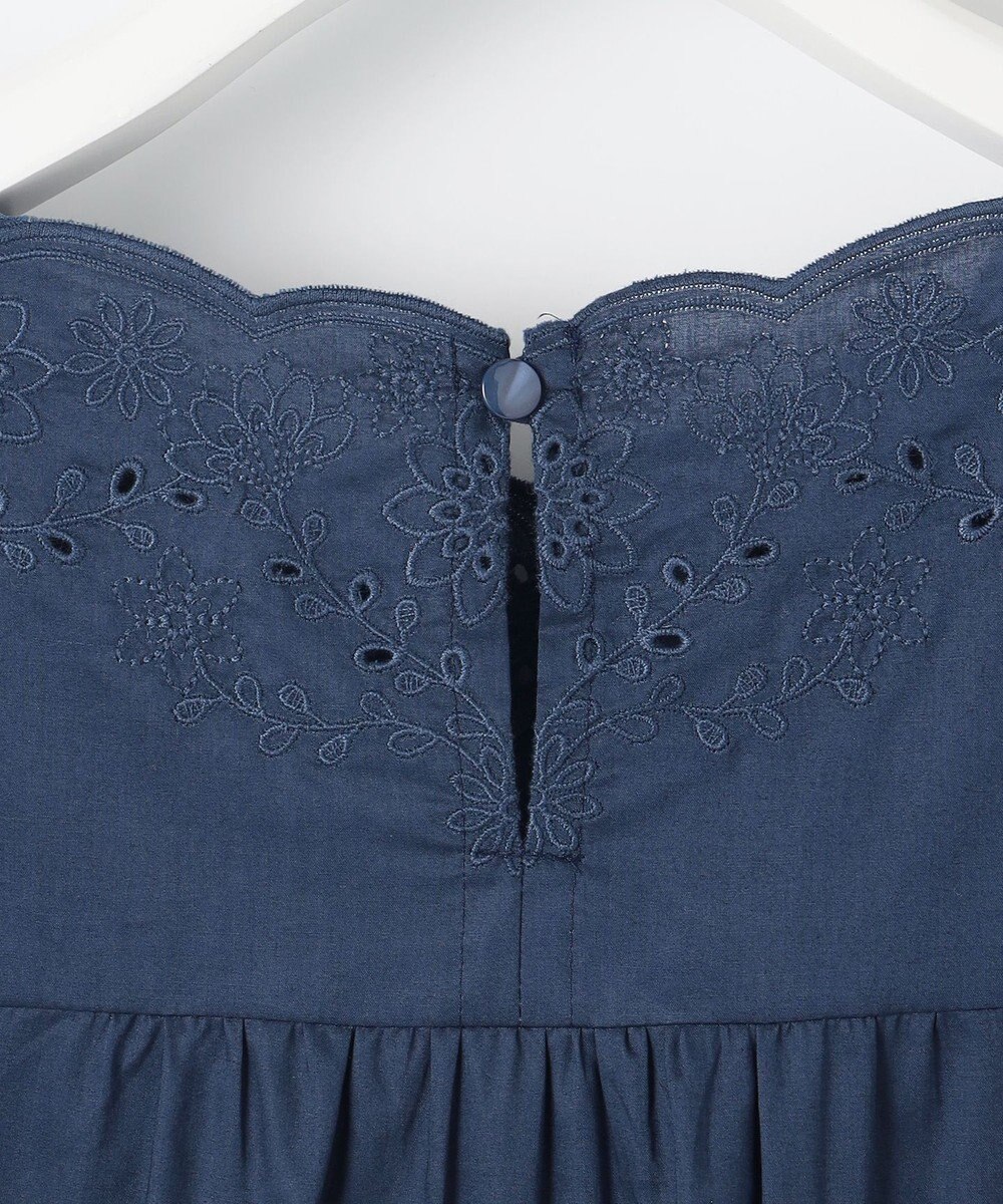 自由区 S 【WEB限定・接触冷感・洗える】エンブロイダリーローンプルオーバー ブラウス 