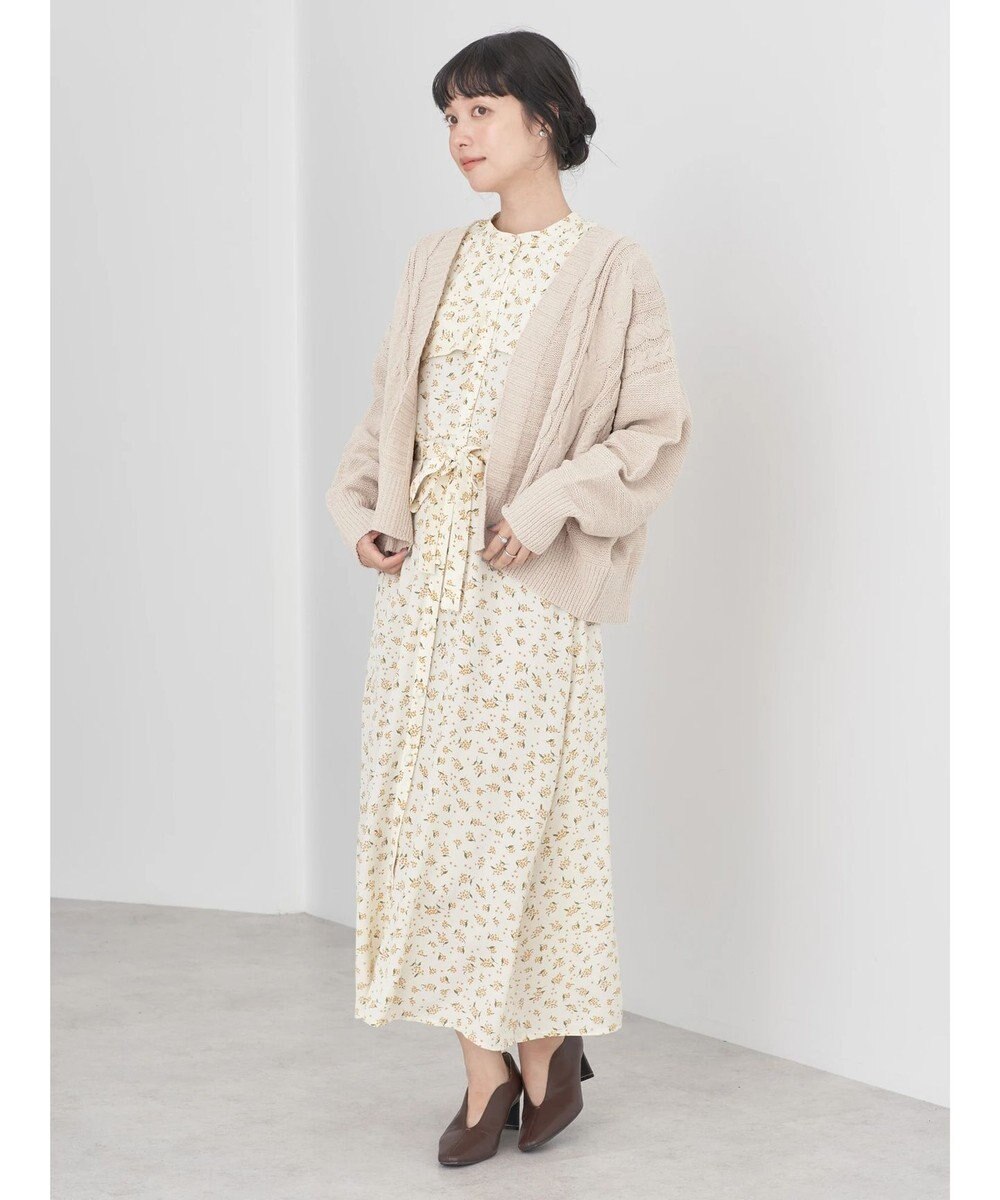 earth music&ecology キンモクセイ柄ワンピース 