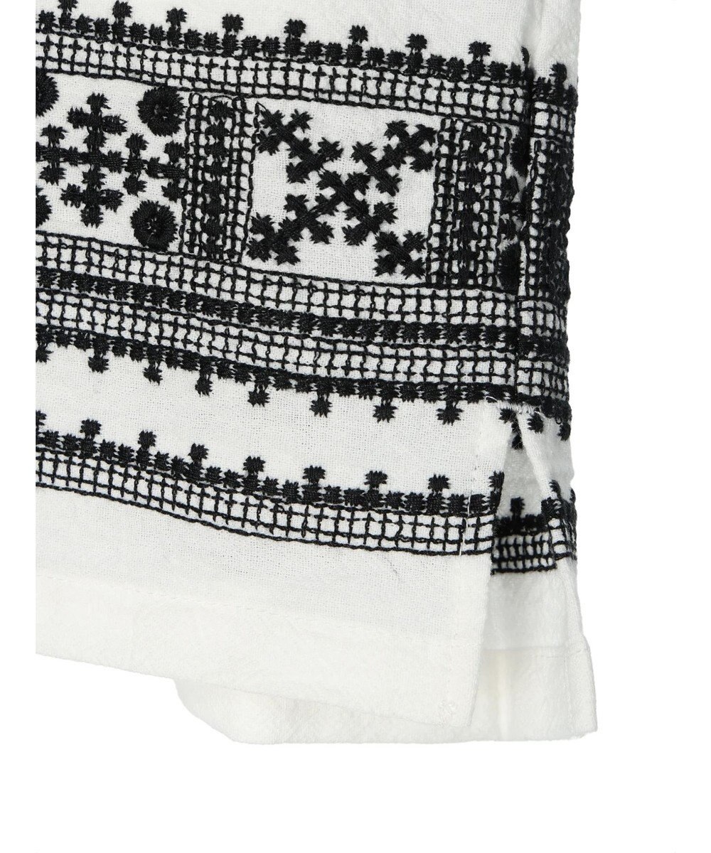 CRAFT STANDARD BOUTIQUE パネル刺繍開襟シャツ 