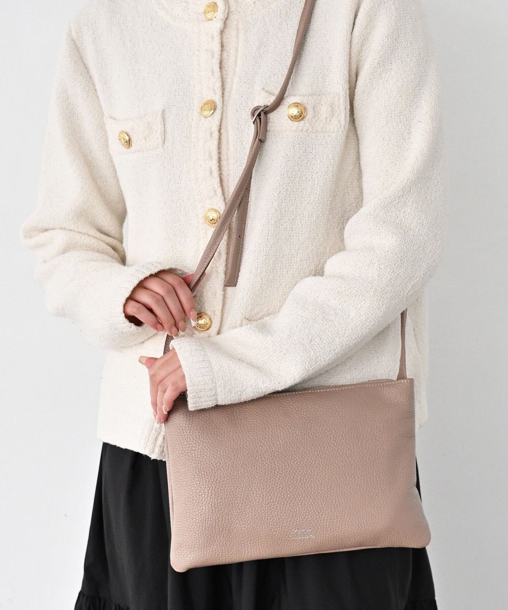 Hekhèr Le Style de Vie 新色追加【日本製】シュリンクレザー スクエアショルダーバッグ 