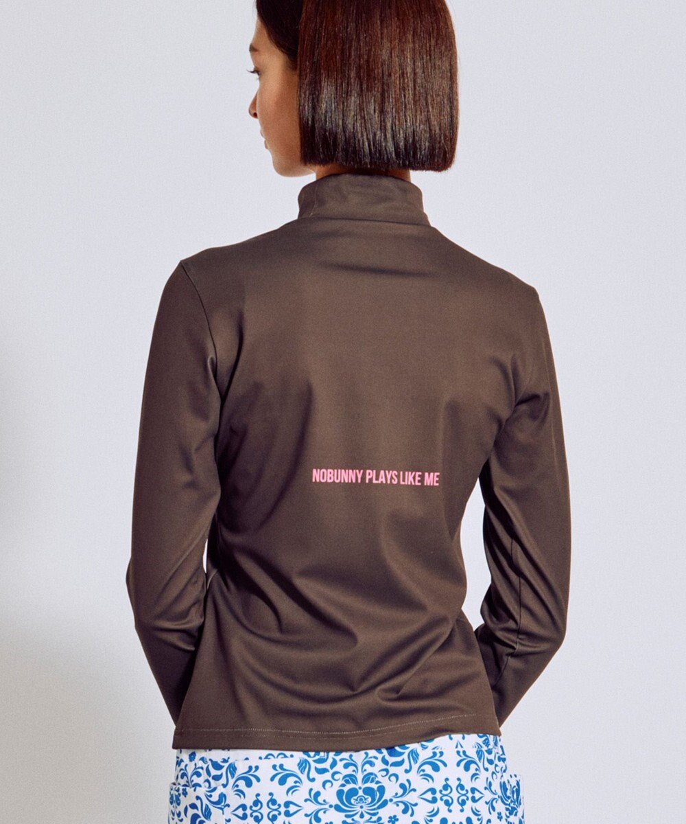 PW CIRCULUS 【吸水速乾 / UV遮蔽率99.5% UVカット / ストレッチ】【WOMEN】ラビットグラフィック ロングスリーブモックT ゴルフウェア レディース 