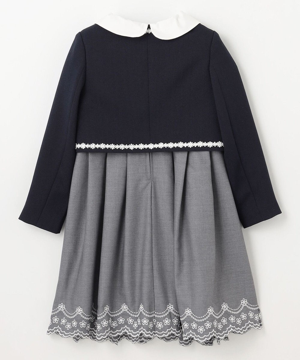 ANY KIDS 【2点セット】ジャケット＋裾刺繍ワンピース 