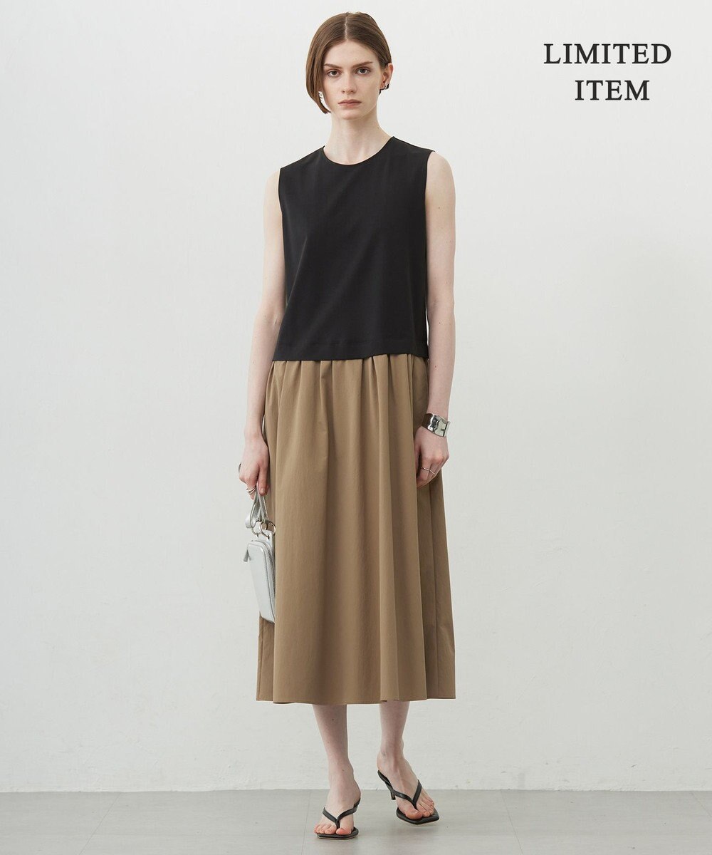 ICB L 【WEB限定・洗える】 RENUコンビ ノースリーブワンピース 