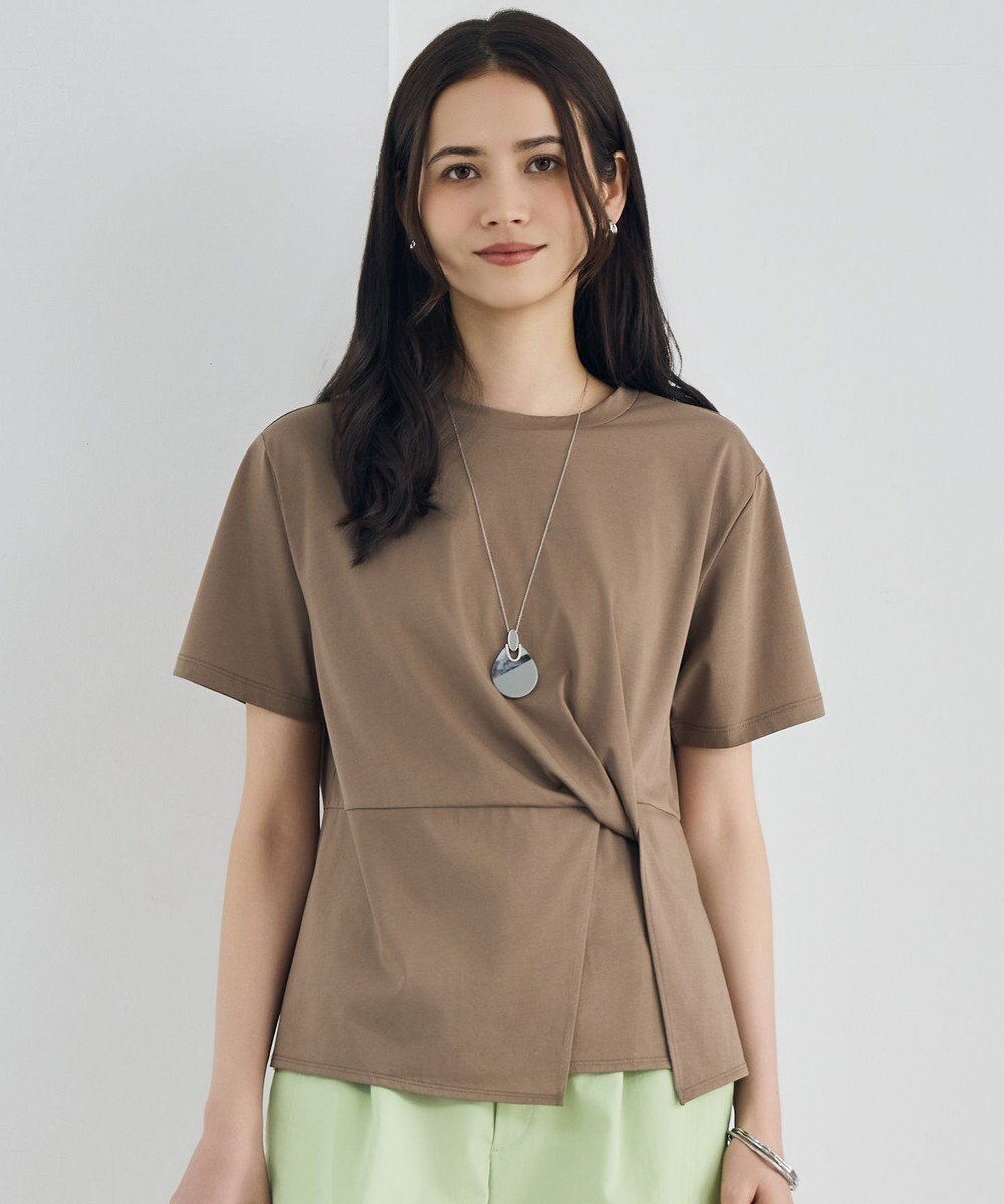 自由区 S ツイストディテール Tシャツ 