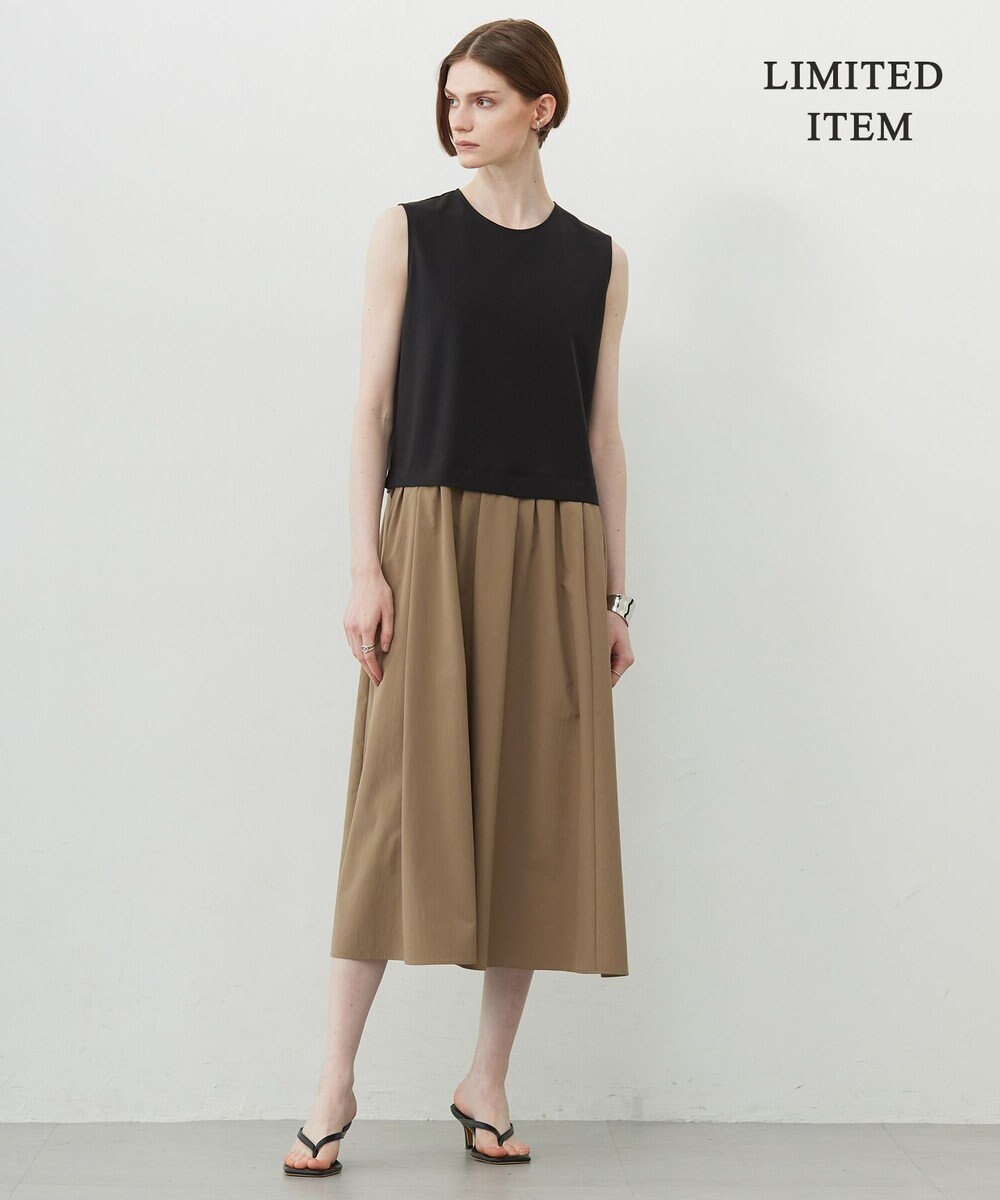 ICB L 【WEB限定・洗える】 RENUコンビ ノースリーブワンピース 