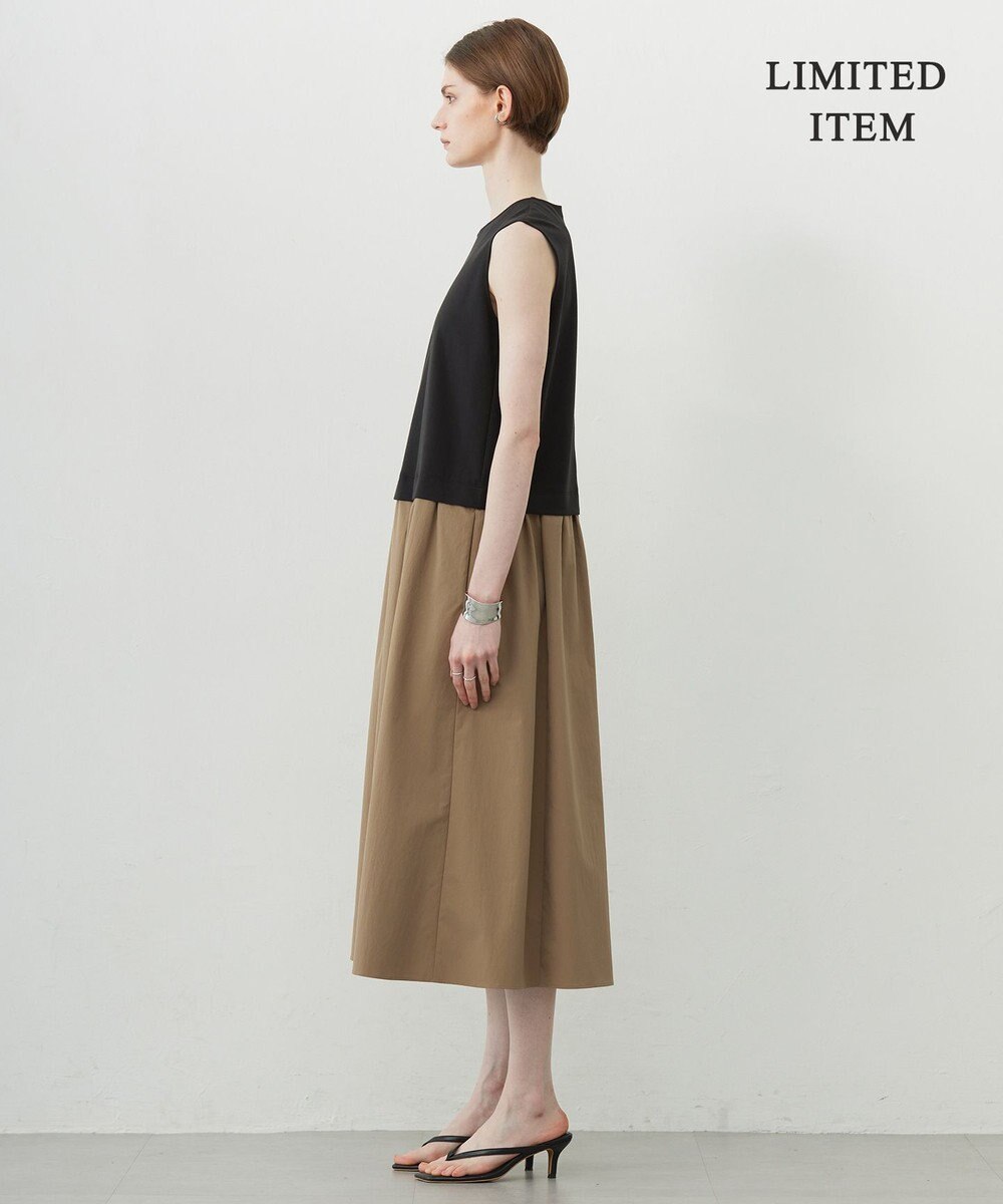 ICB L 【WEB限定・洗える】 RENUコンビ ノースリーブワンピース 