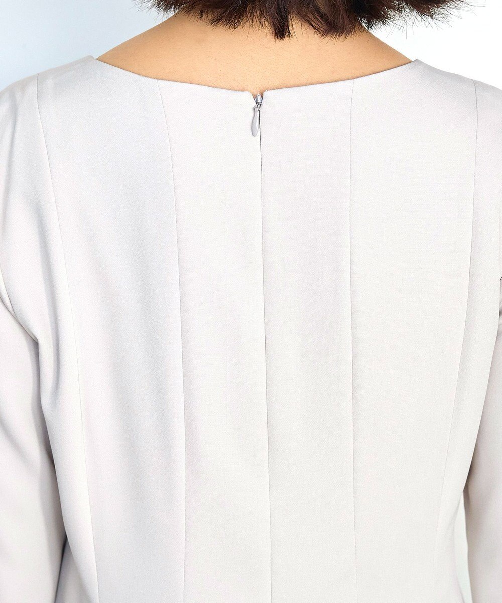 Tiaclasse L 【ダブルクロス】【洗える】ラインワンピース 