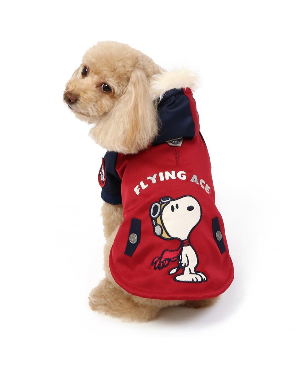 PET PARADISE スヌーピー 遠赤外線 コート 《ボルドー》 小型犬 