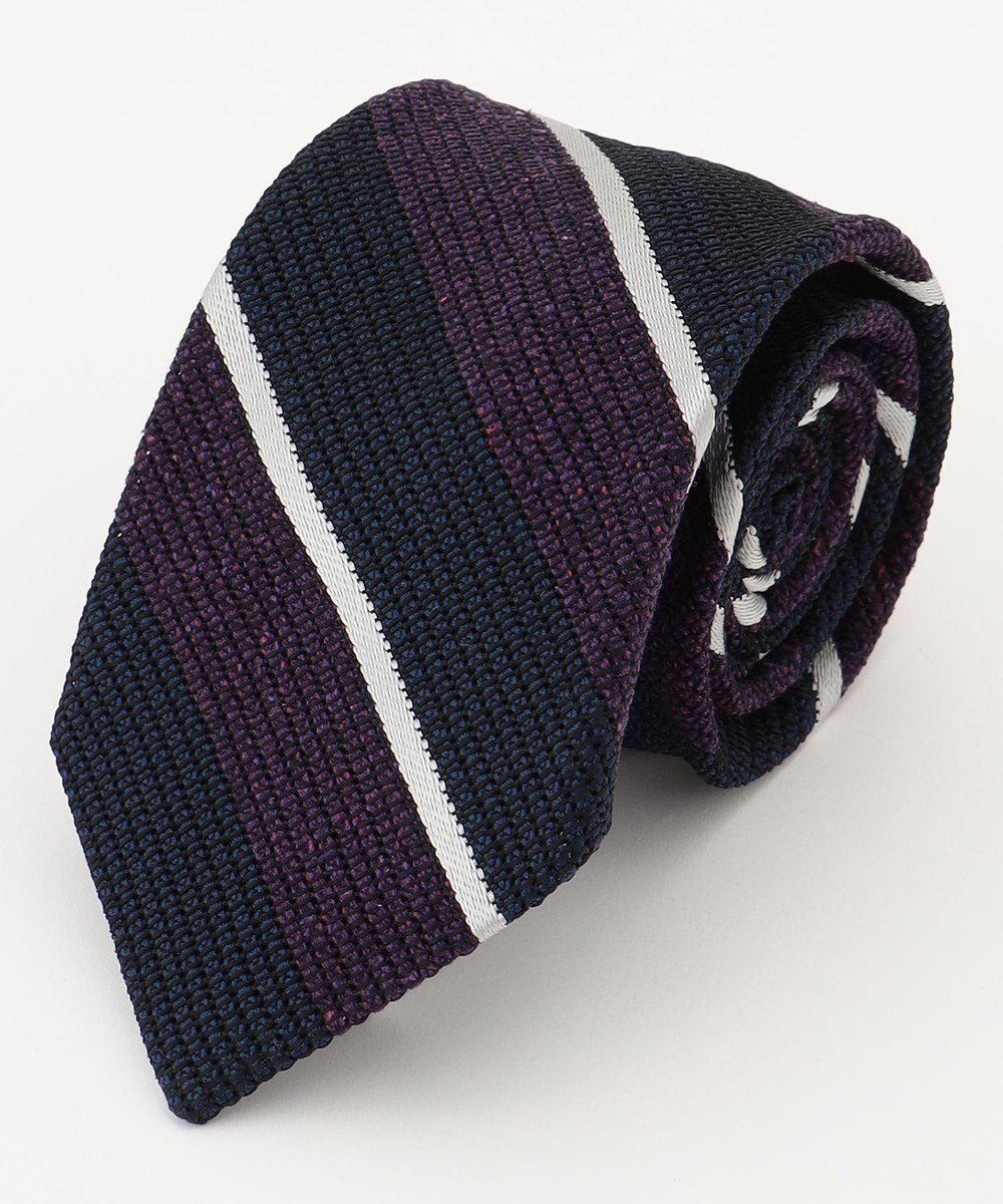 J.PRESS MEN 【KUSKA×J.PRESS ALL HANDMADE GRENADINE COLLECTION】レジメンタル ネクタイ 