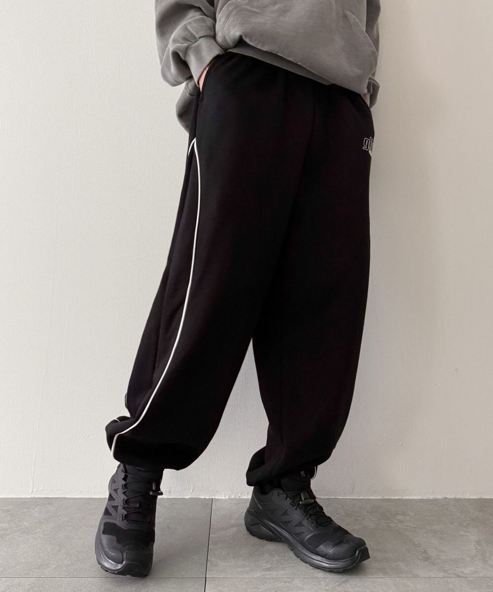 WEGO 【ウエストゴム】パイピングスウェットパンツ 