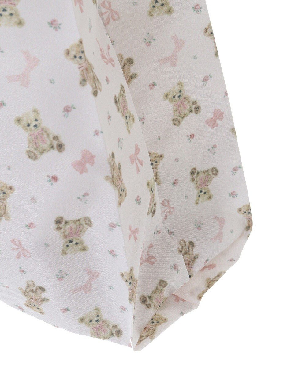 Maison de FLEUR ベアリボンプリントエコバッグ 