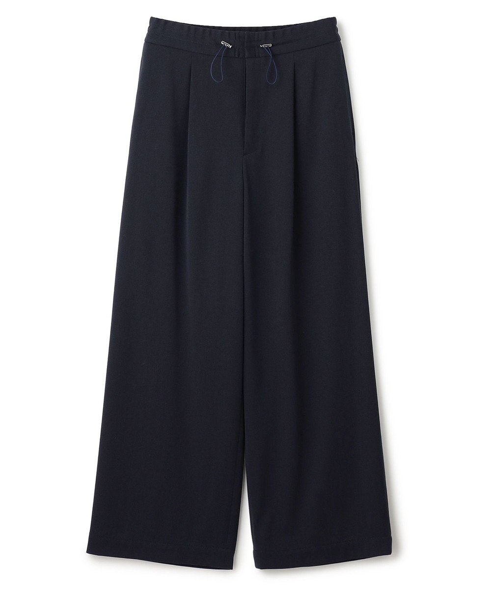 uncrave 【洗える】ギャバジン ドロストパンツ（uncrave WHITE） 