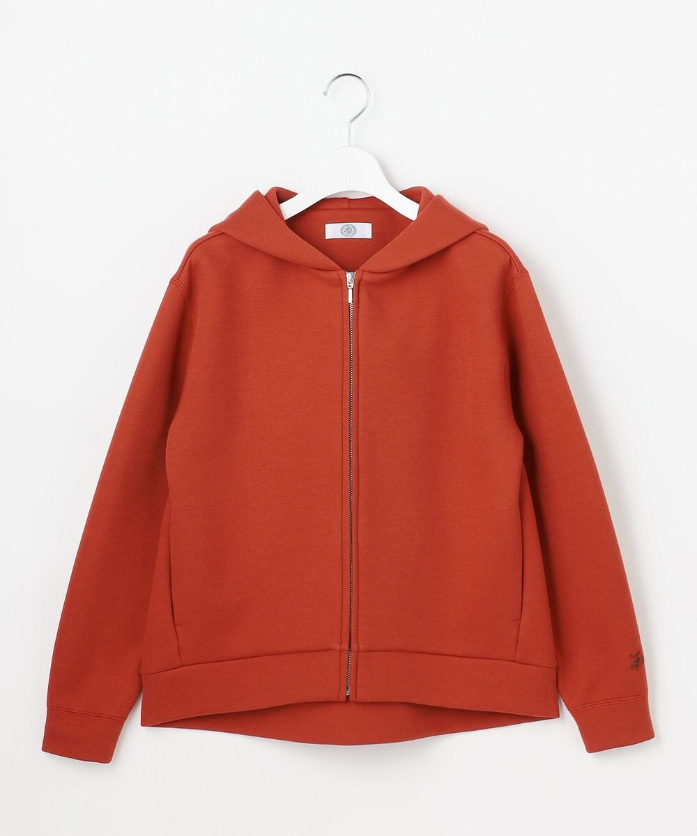 J.PRESS LADIES S ダンボールジャージー ジップアップ パーカー 