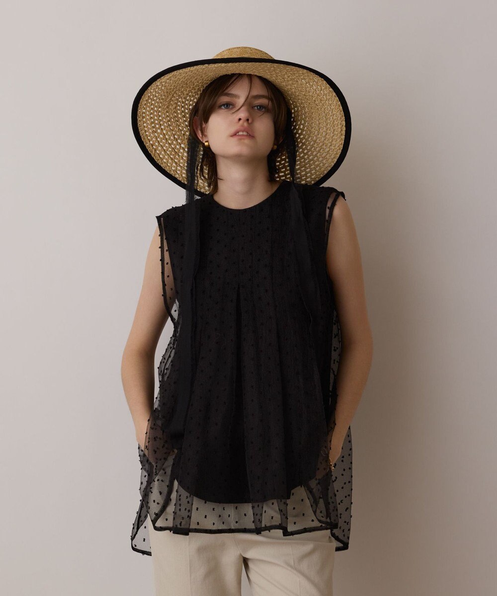 GRACE CONTINENTAL シアージャガードカットトップ 