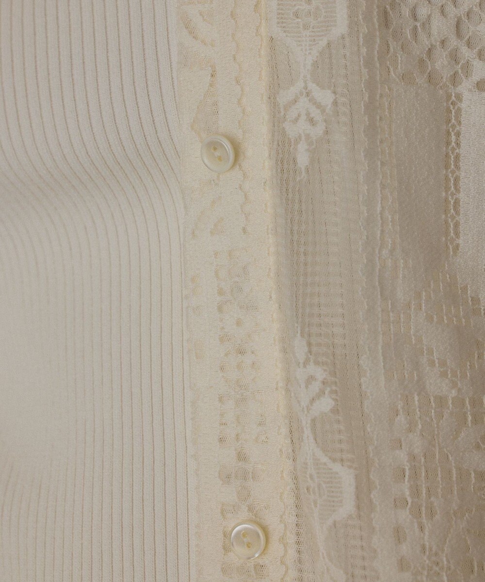 GRACE CONTINENTAL キカレースフード付トップ 