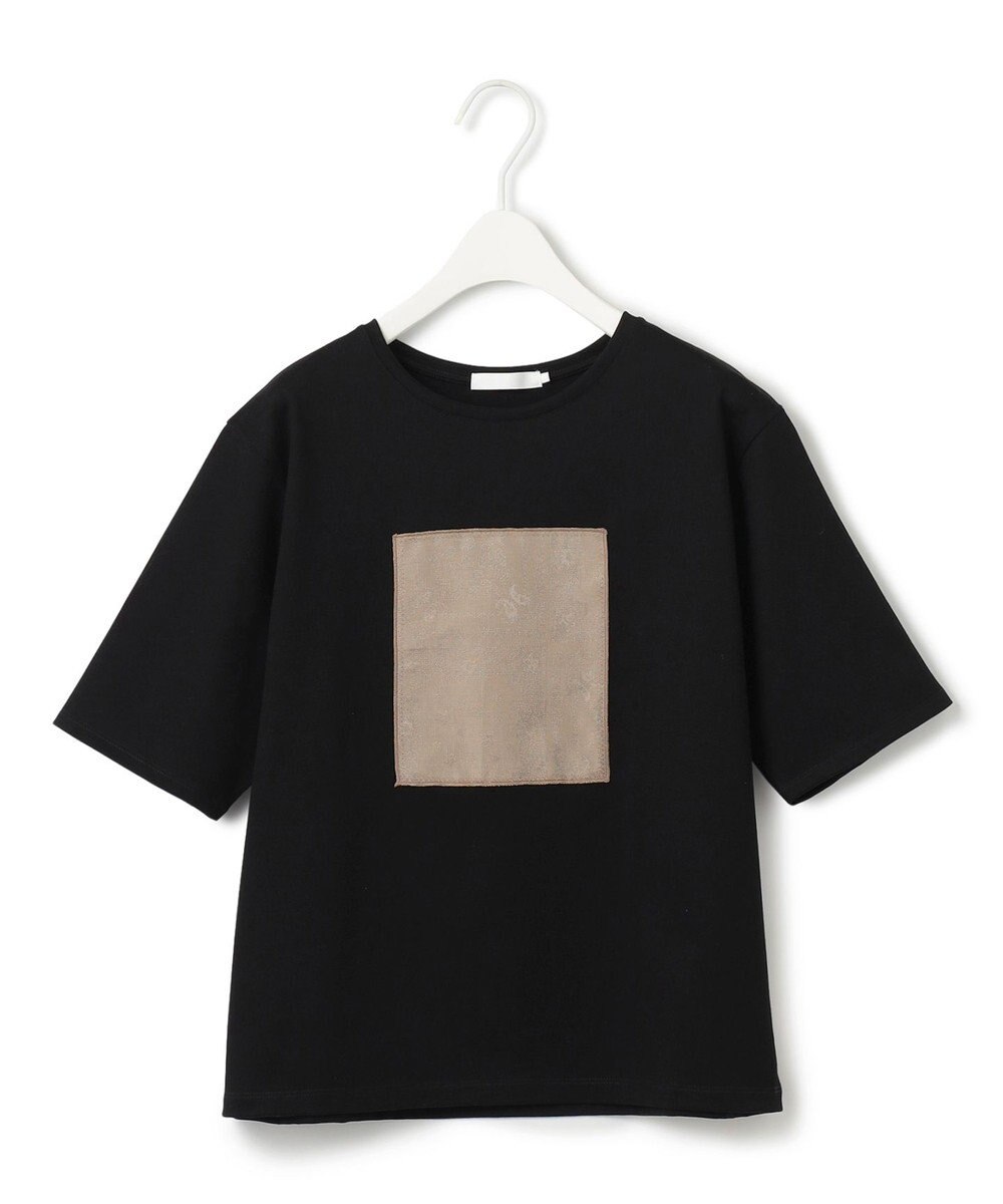 ICB 【日本製・接触冷感・UVケア・洗える】ペイズリーレノクロス TEE 