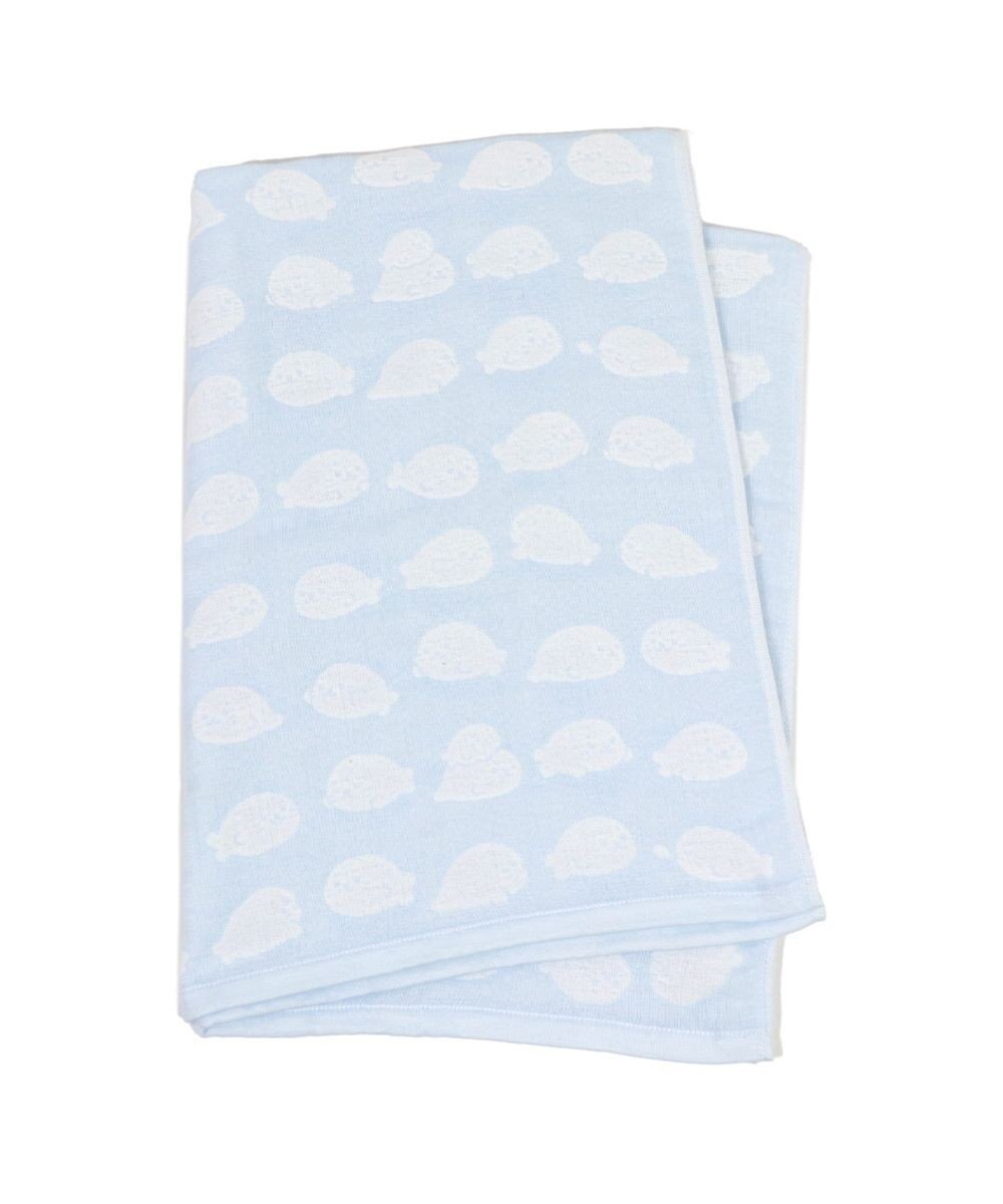 Mother garden しろたん いっぱい柄 6重ガーゼ バスタオル 