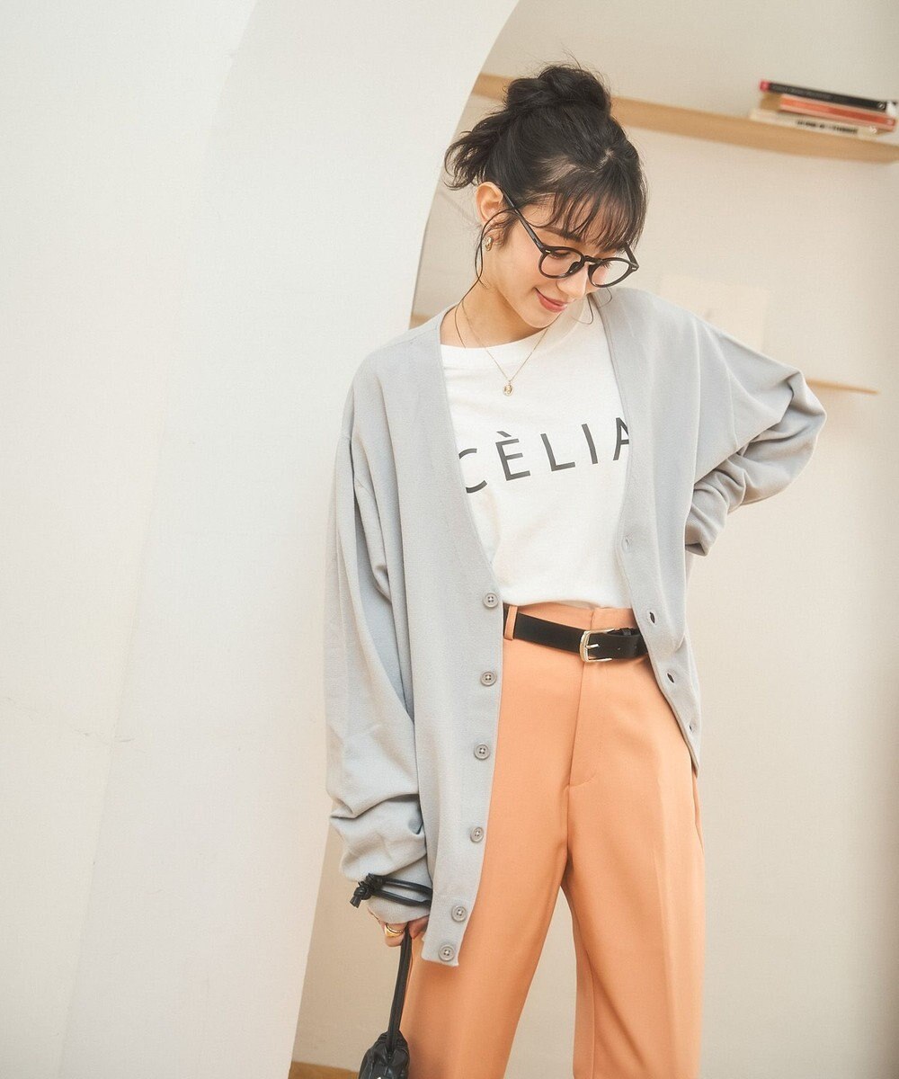 WEGO 【ユニセックス着用ITEM/MLサイズ展開】ドロップショルダーカーディガン 