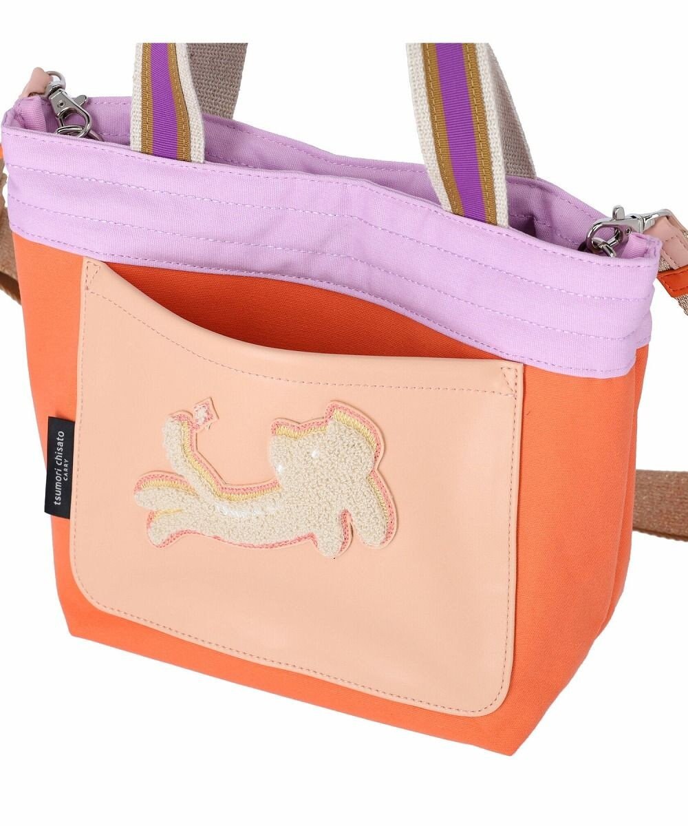 tsumori chisato CARRY キラミックスコンビ トートバッグ 2wayショルダー ネコ Sサイズ 