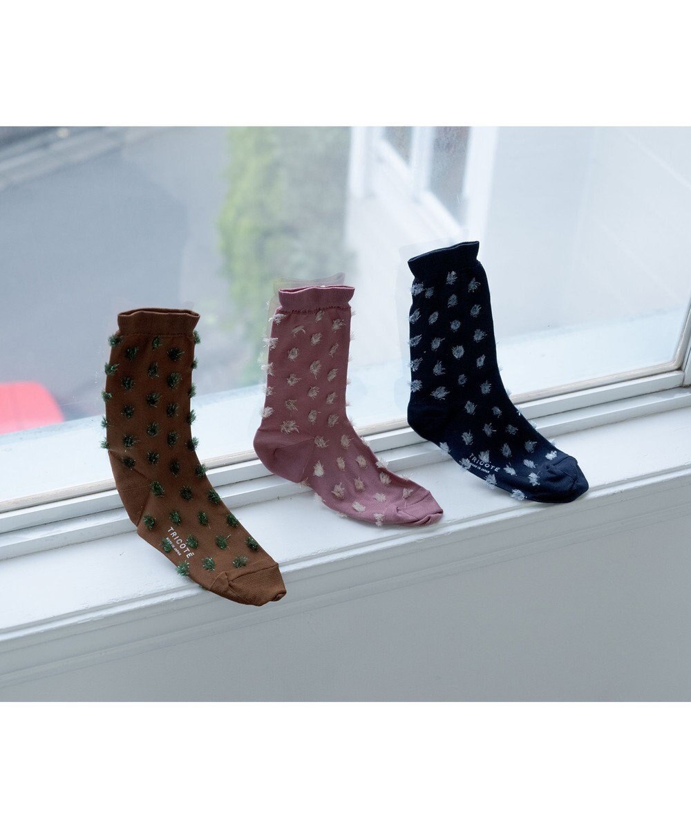 TRICOTE ドットファーソックス 