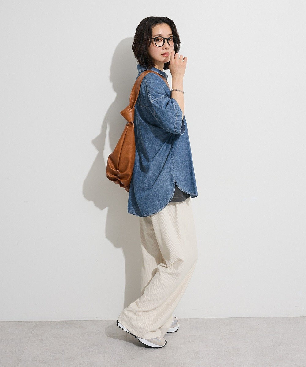 Green Parks 半袖シアーデニムシャツ 
