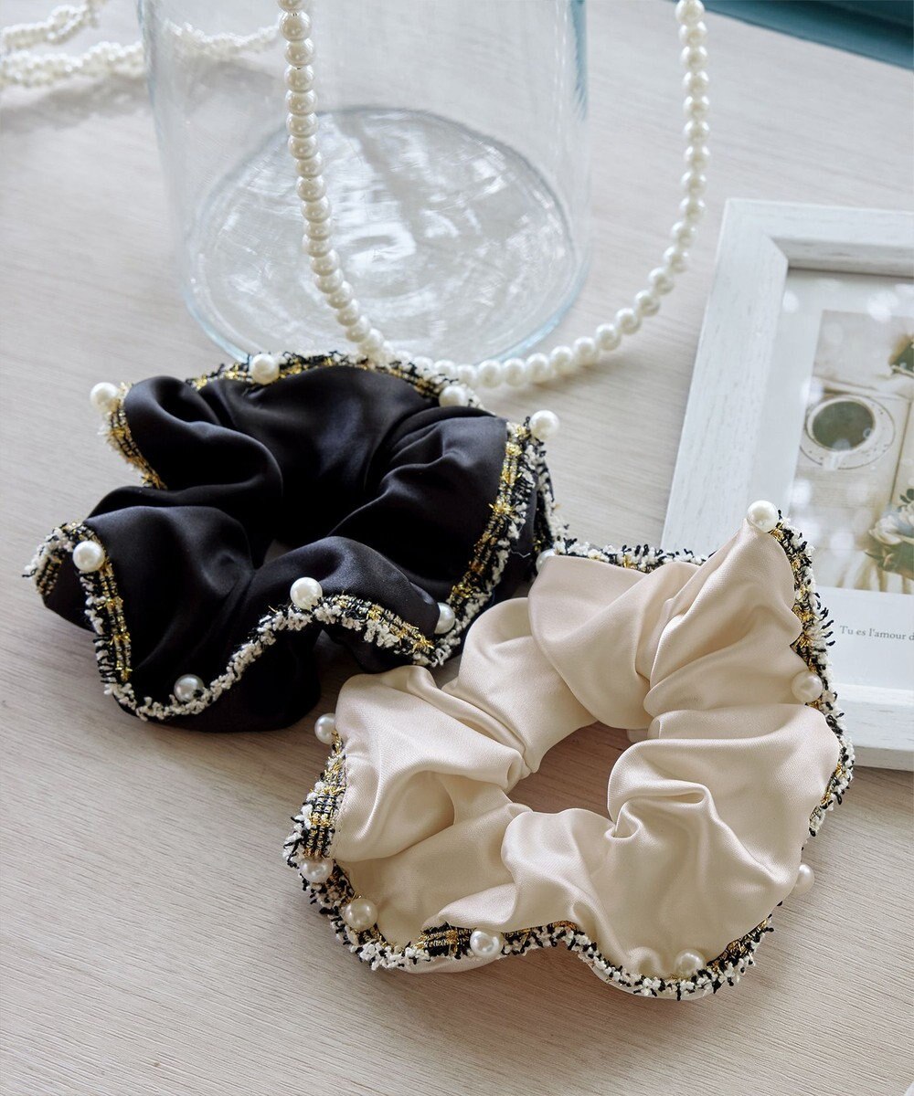 Tiaclasse ツイードフリンジシュシュ 