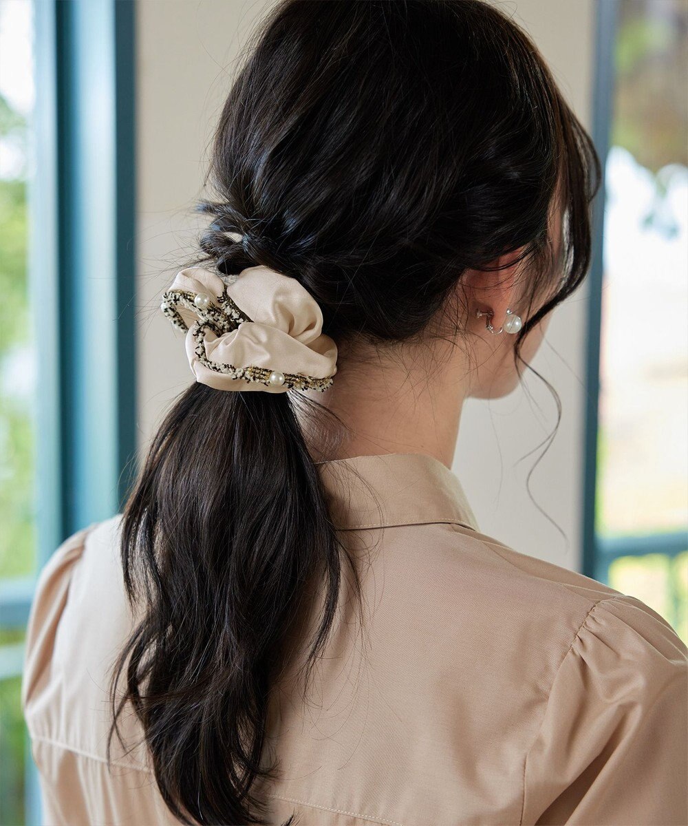 Tiaclasse ツイードフリンジシュシュ 