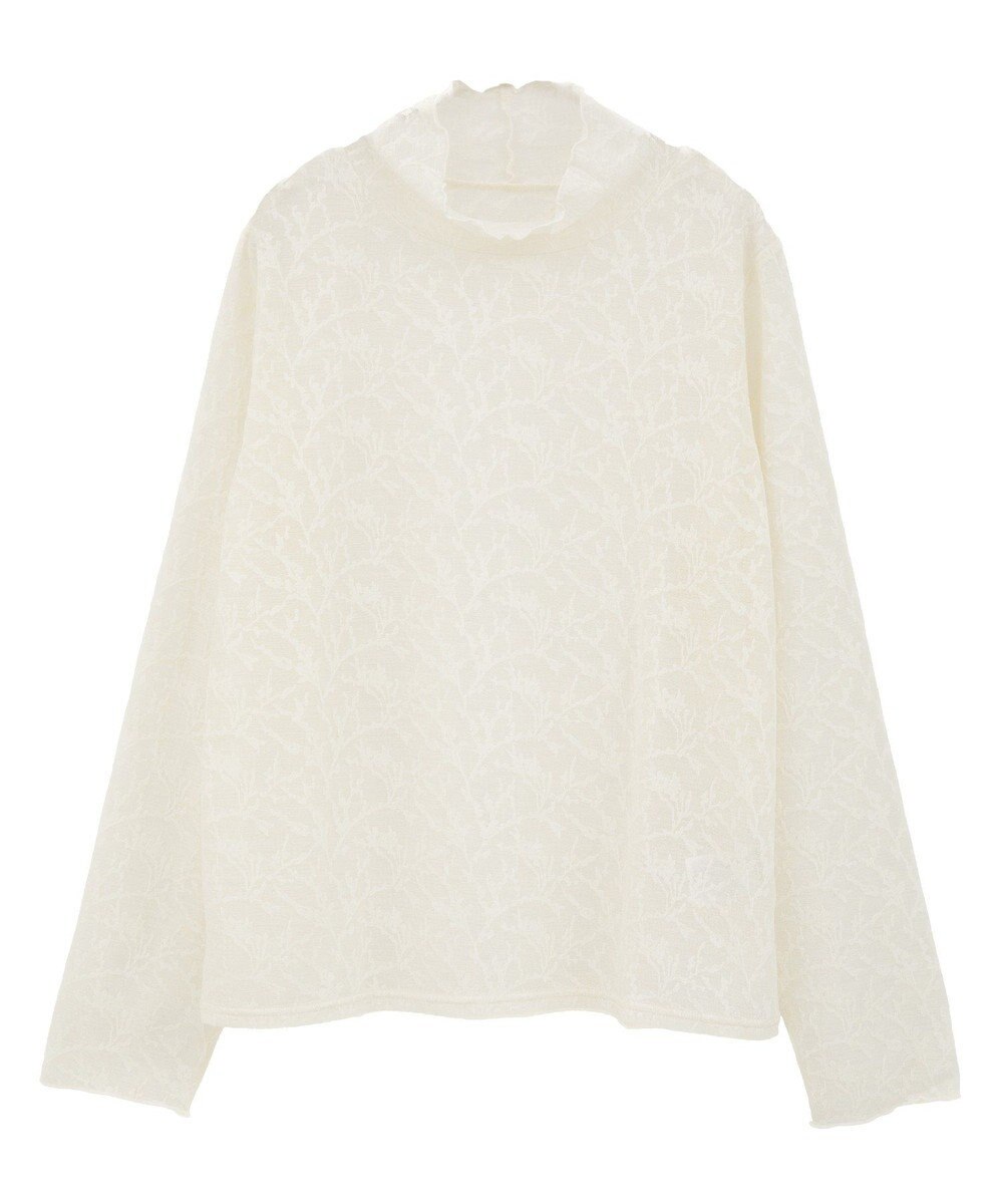 Green Parks レースハイネックプルオーバー 