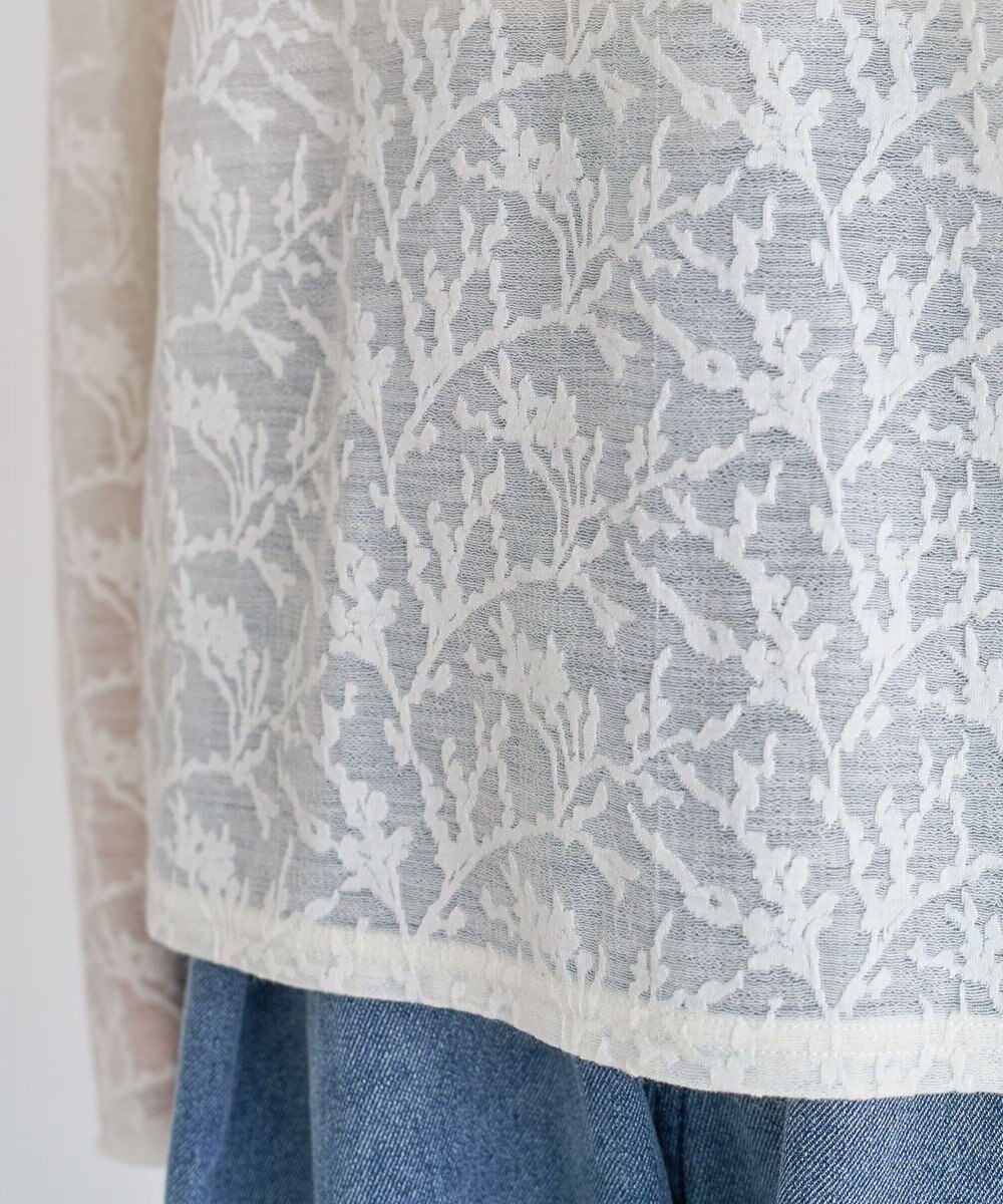 Green Parks レースハイネックプルオーバー 