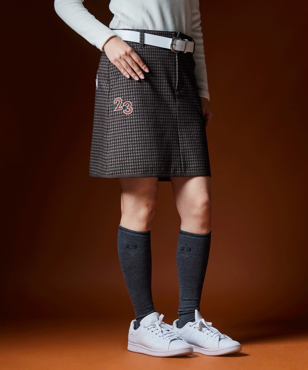 23区GOLF 【WOMEN】ガンクラブチェックプリントスカート 