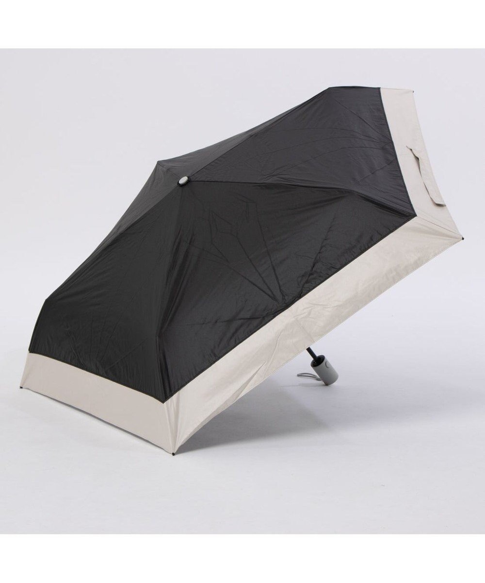UNBILLION カシュネ cachenez /【晴雨兼用　日傘　UVカット率・遮光率100％生地使用 】PU軽量バイカラー自動開閉折りたたみ傘 