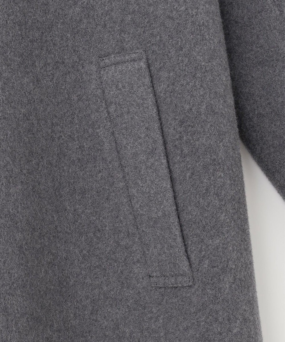 組曲 L ショートビーバー ステンカラー コート 