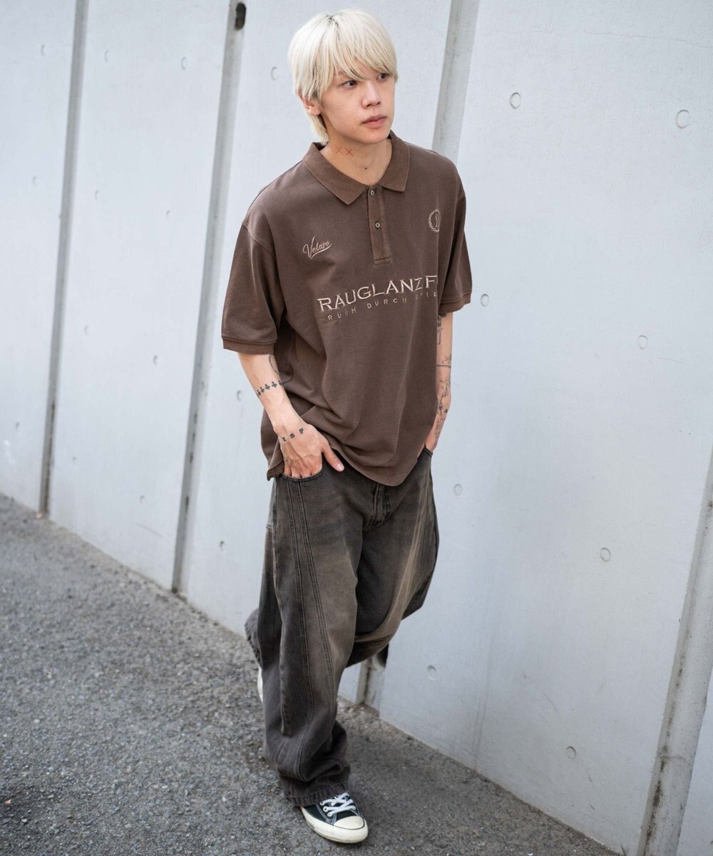 WEGO 【ユニセックス着用ITEM】ピグメントロゴポロシャツ（SS） 