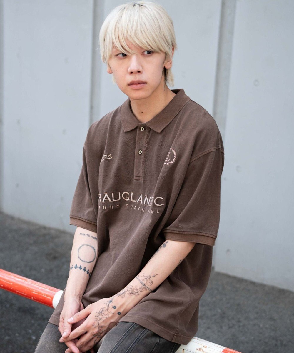 WEGO 【ユニセックス着用ITEM】ピグメントロゴポロシャツ（SS） 