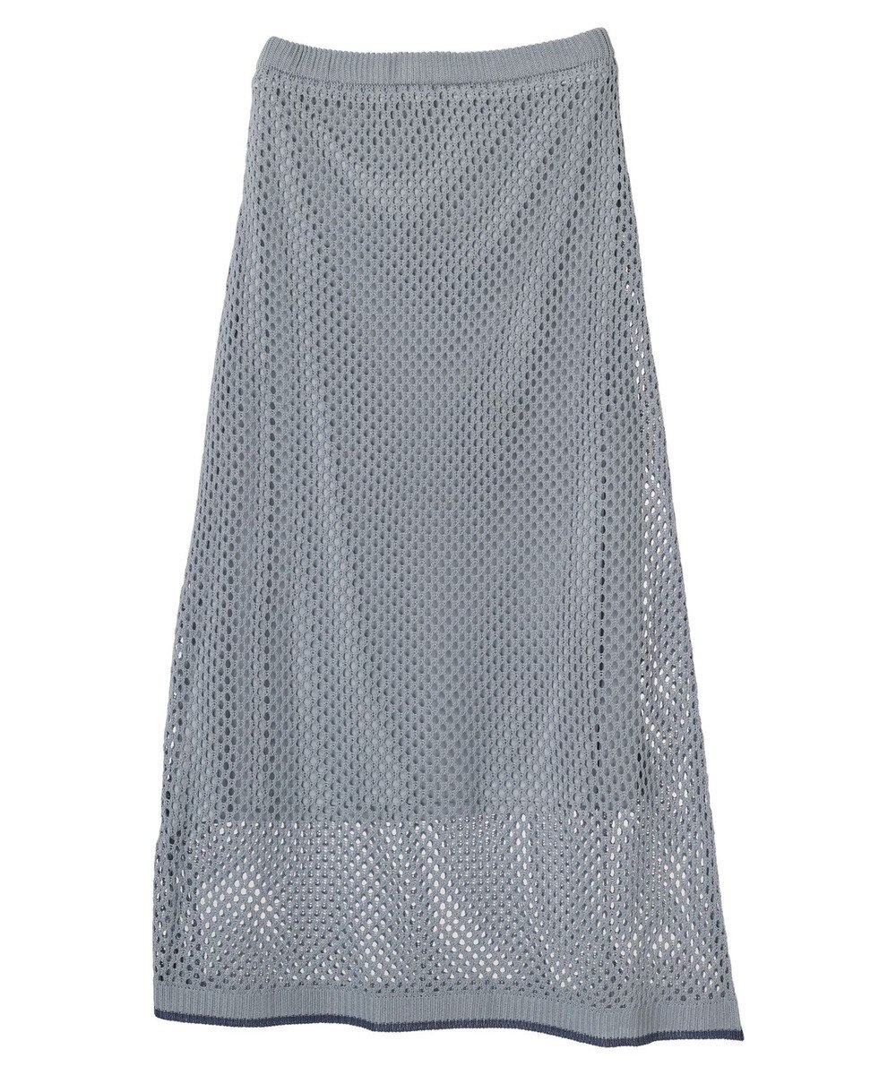 CRAFT STANDARD BOUTIQUE 配色メッシュニットスカート 