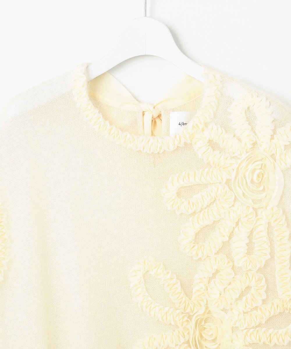 自由区 【カトリエムブーケ】Motif floral プルオーバーニット 