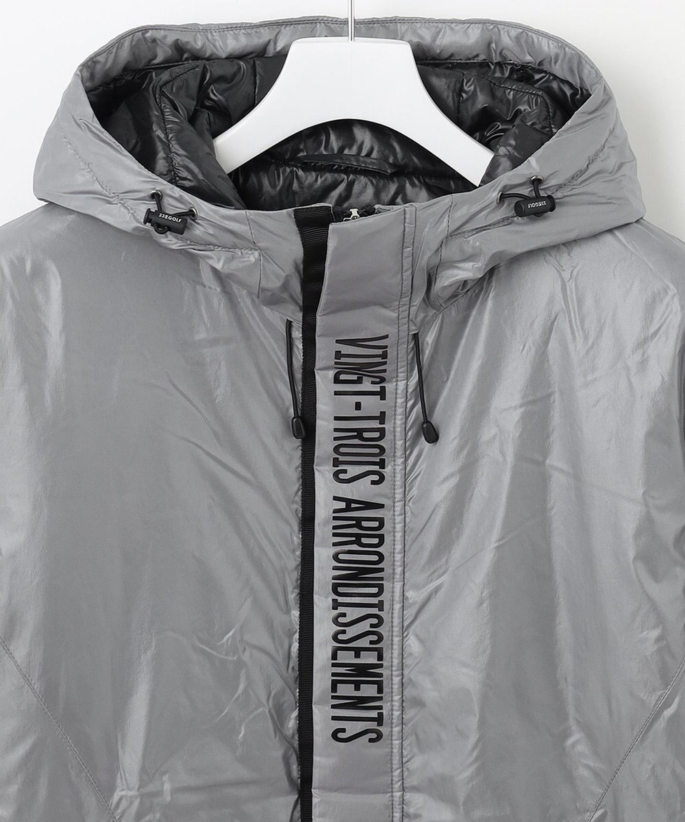 23区GOLF 機能中綿採用【MEN】【撥水】ナイロンタフタ フーテッド ブルゾン 