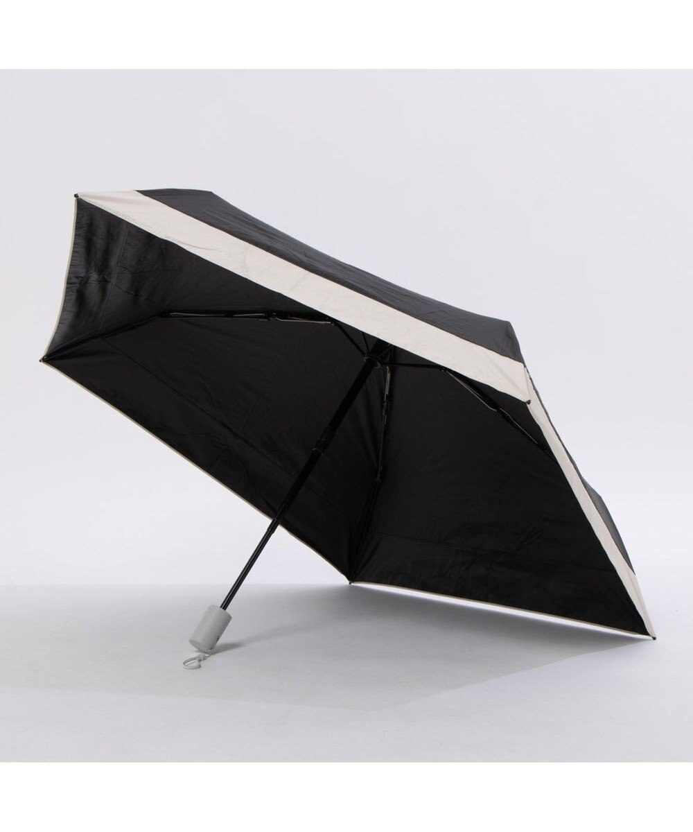 UNBILLION カシュネ cachenez /【晴雨兼用　日傘　UVカット率・遮光率100％生地使用 】PU軽量バイカラー自動開閉折りたたみ傘 