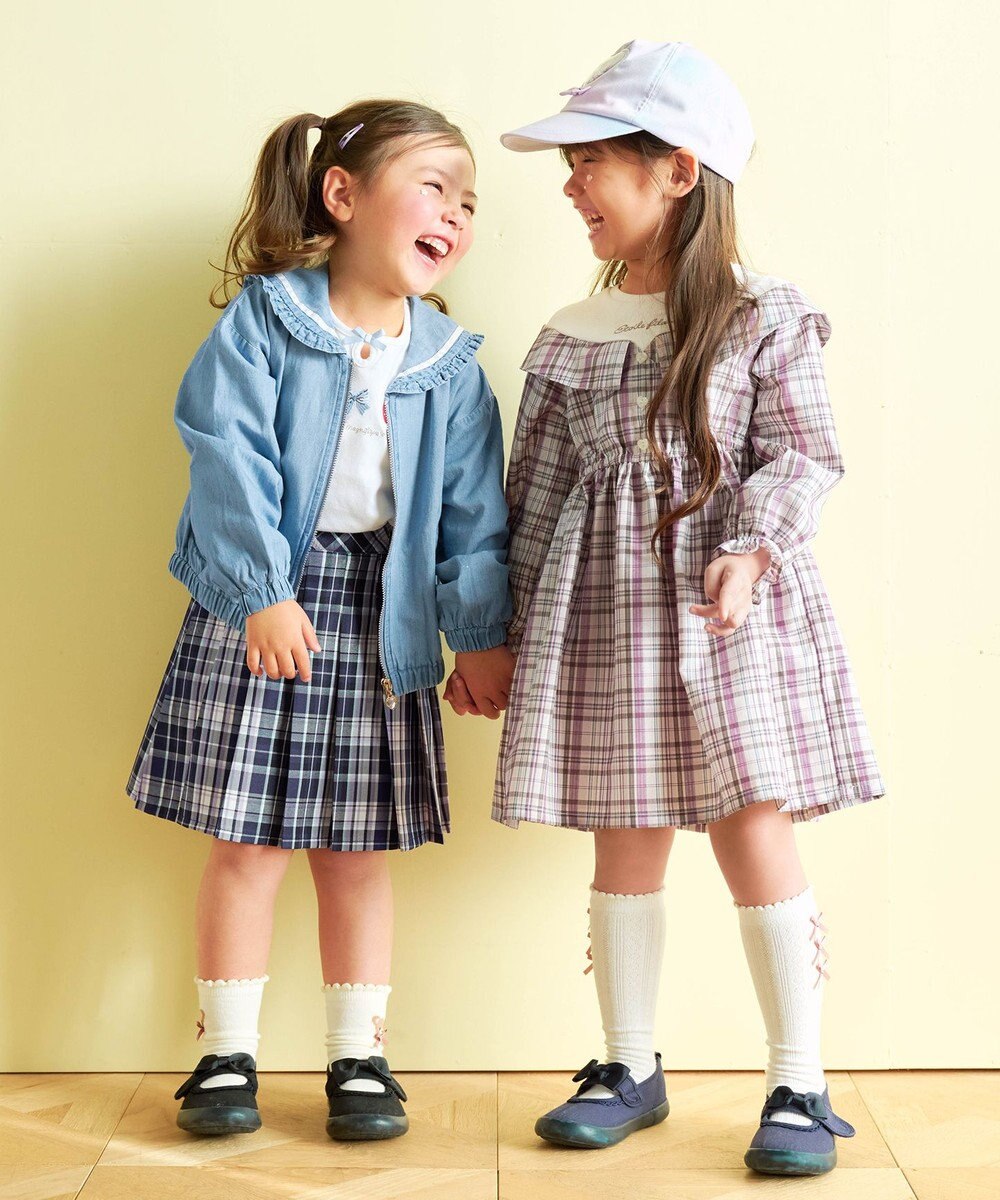 ANY KIDS サイドリボン ハイソックス 