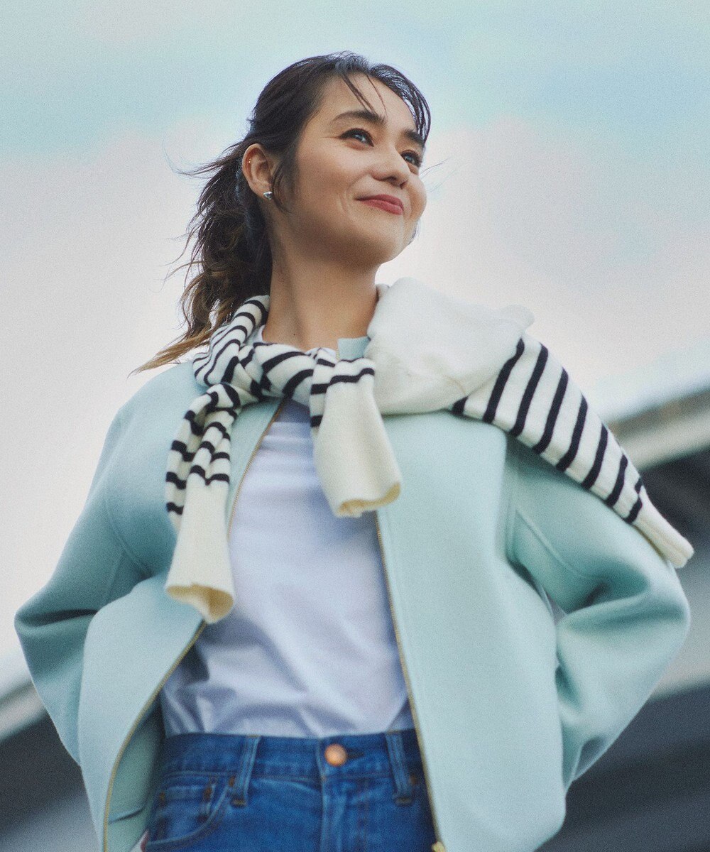 23区 S 【洗える】ピュアカシミヤ ボーダー ニット 