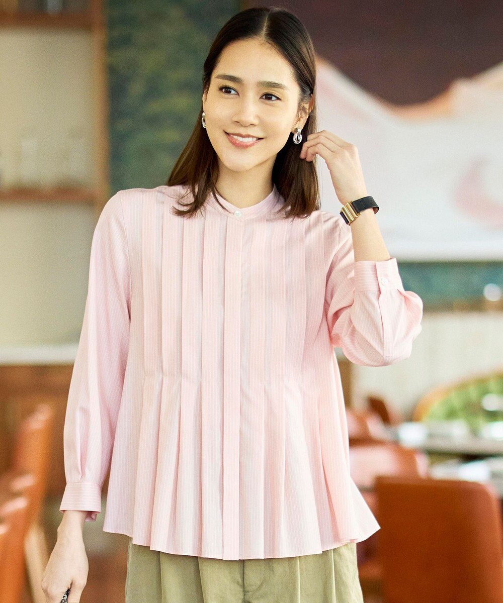 自由区 【カタログ掲載】ドレープブロードタック ブラウス 