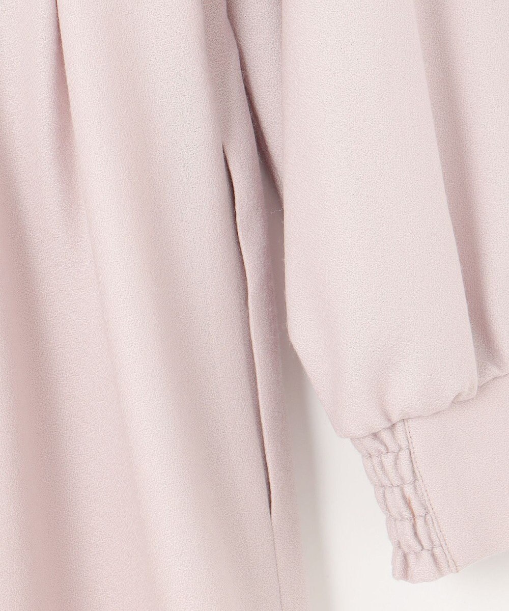 組曲 ウールジョーゼット スリットネックワンピース 