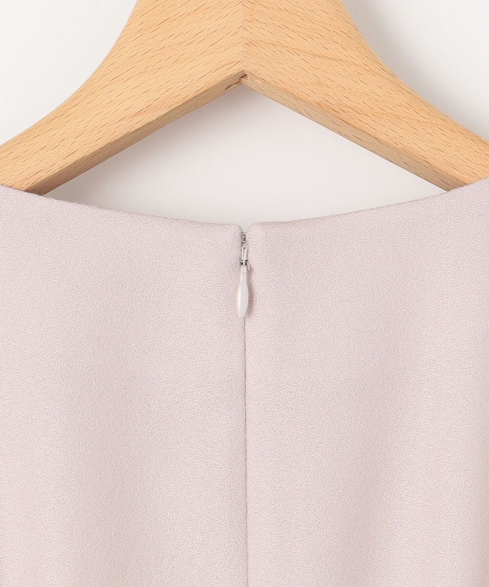 組曲 ウールジョーゼット スリットネックワンピース 