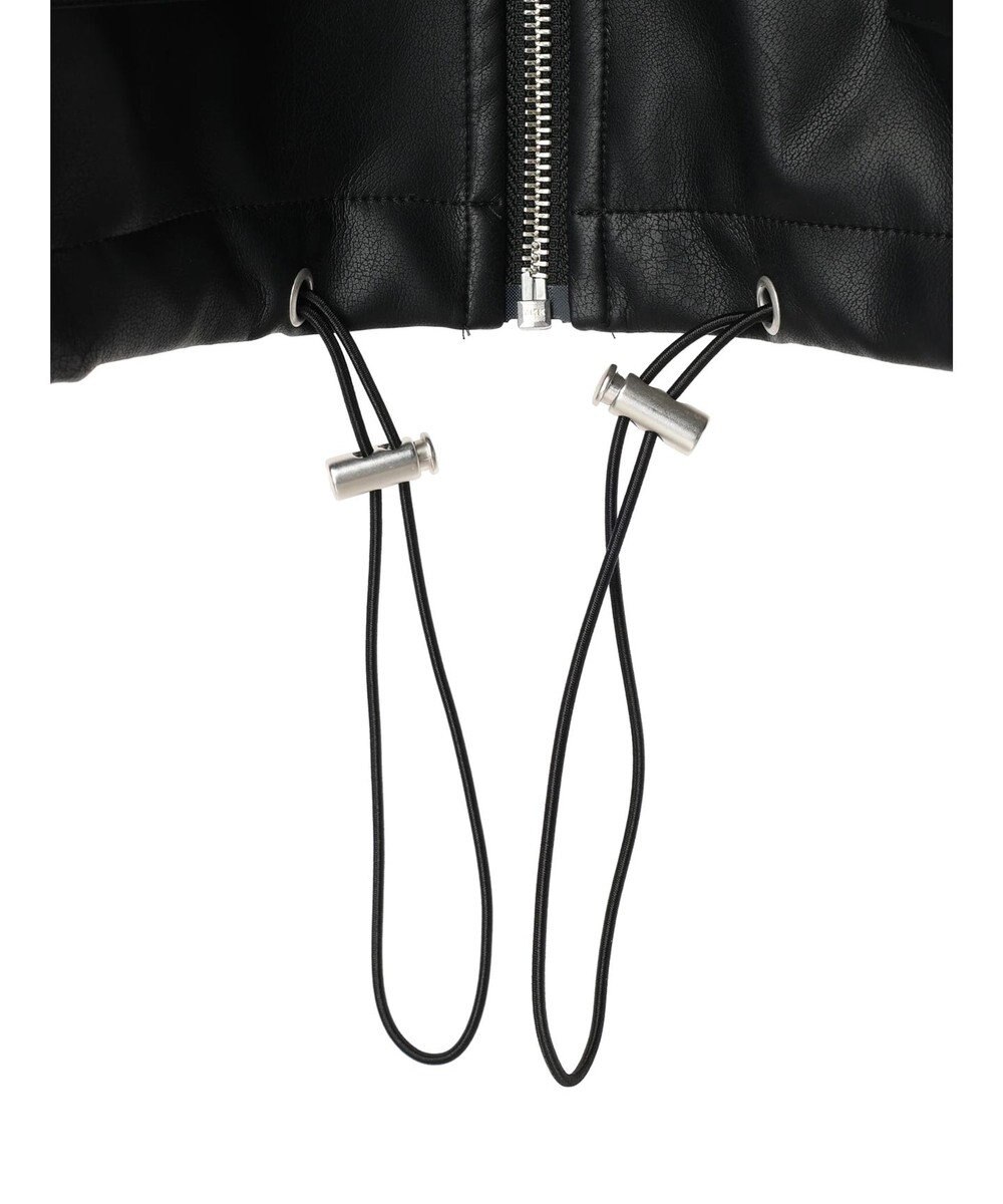 Green Parks ・ＥＬＥＮＣＡＲＥ　ＤＵＥ　合皮ステンカラーブルゾン 