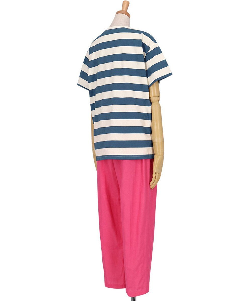 WACOAL ワコール_リラックス＆スリープ パジャマ 4分袖 長ズボン 綿100%(本体) PEANUTS スヌーピー レディース FDT155 /ワコール 