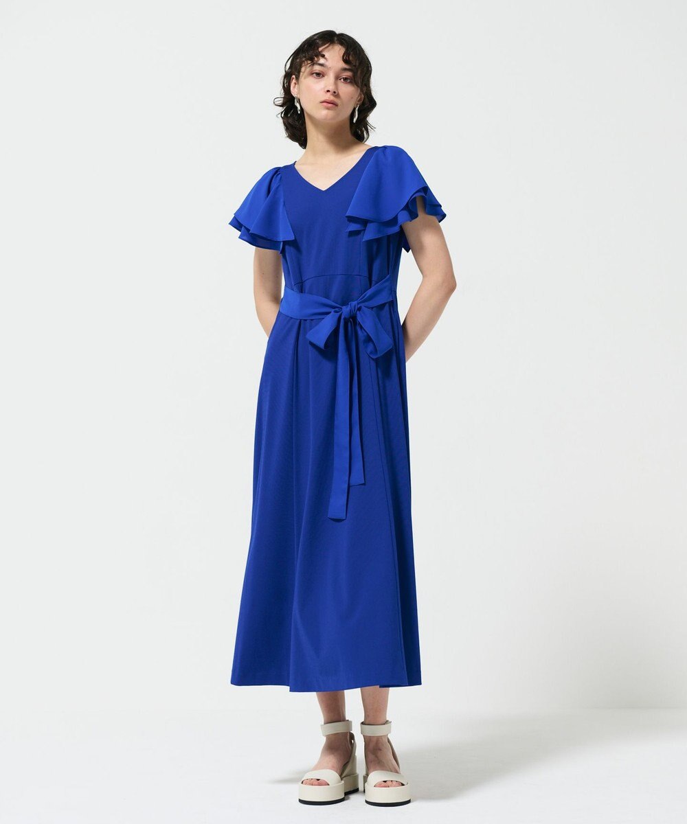 GRACE CONTINENTAL フリルスリーブカットワンピース 