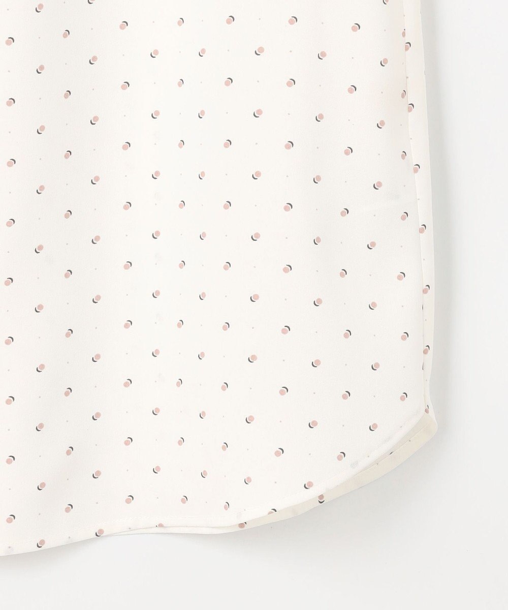 ANY SIS L 【洗える】バイカラーラッフルボウ ブラウス 