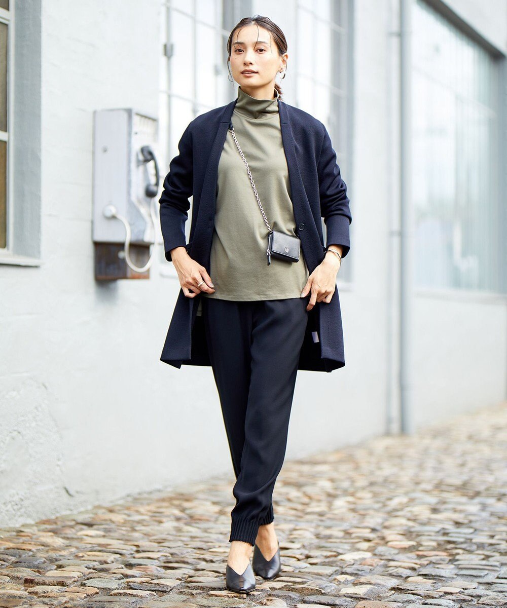 ICB 【WEB限定カラーあり・洗える】ライトダブルクロス ジョガーパンツ 