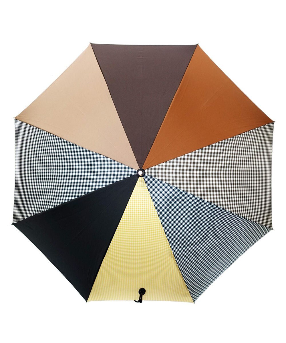 +RING 【UVカット95%以上】【UPF50＋】プラスリング 長傘60cm BRN/GNG T1288 