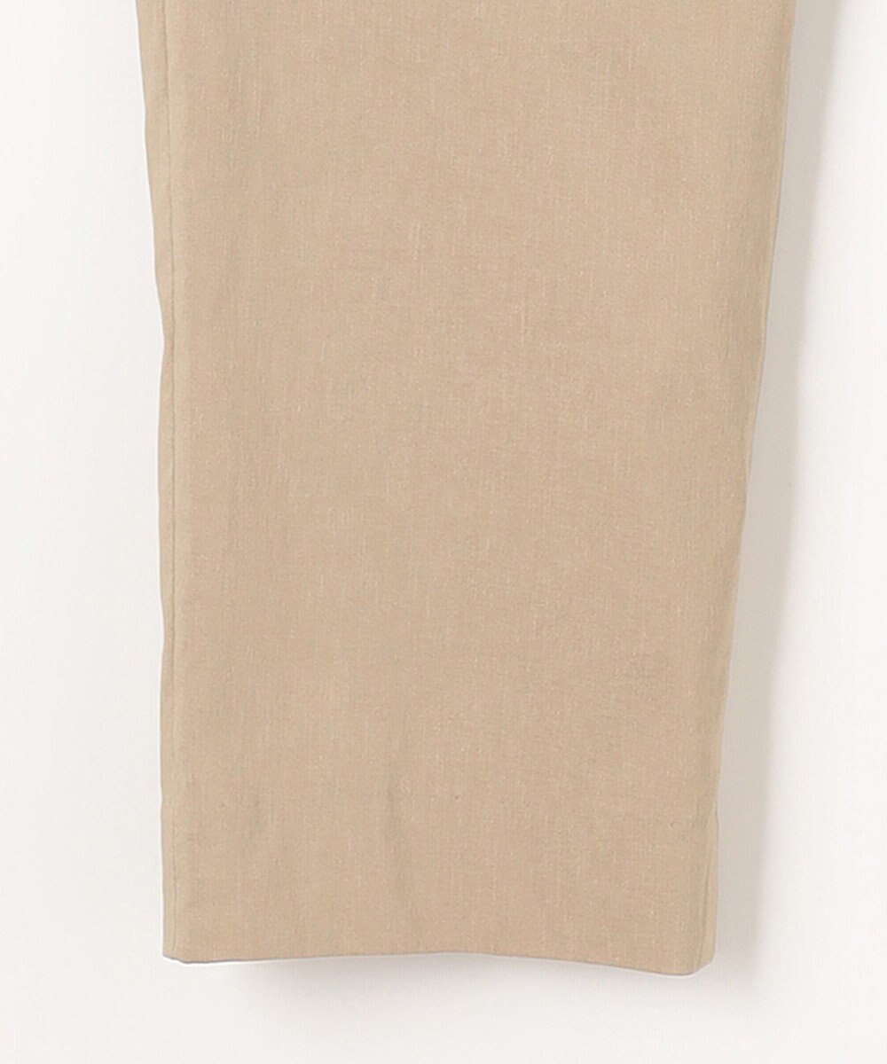 J.PRESS LADIES 【洗える】セルロースリネンストレッチ テーパード パンツ 